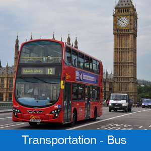 Transportation bus button (medium-large)